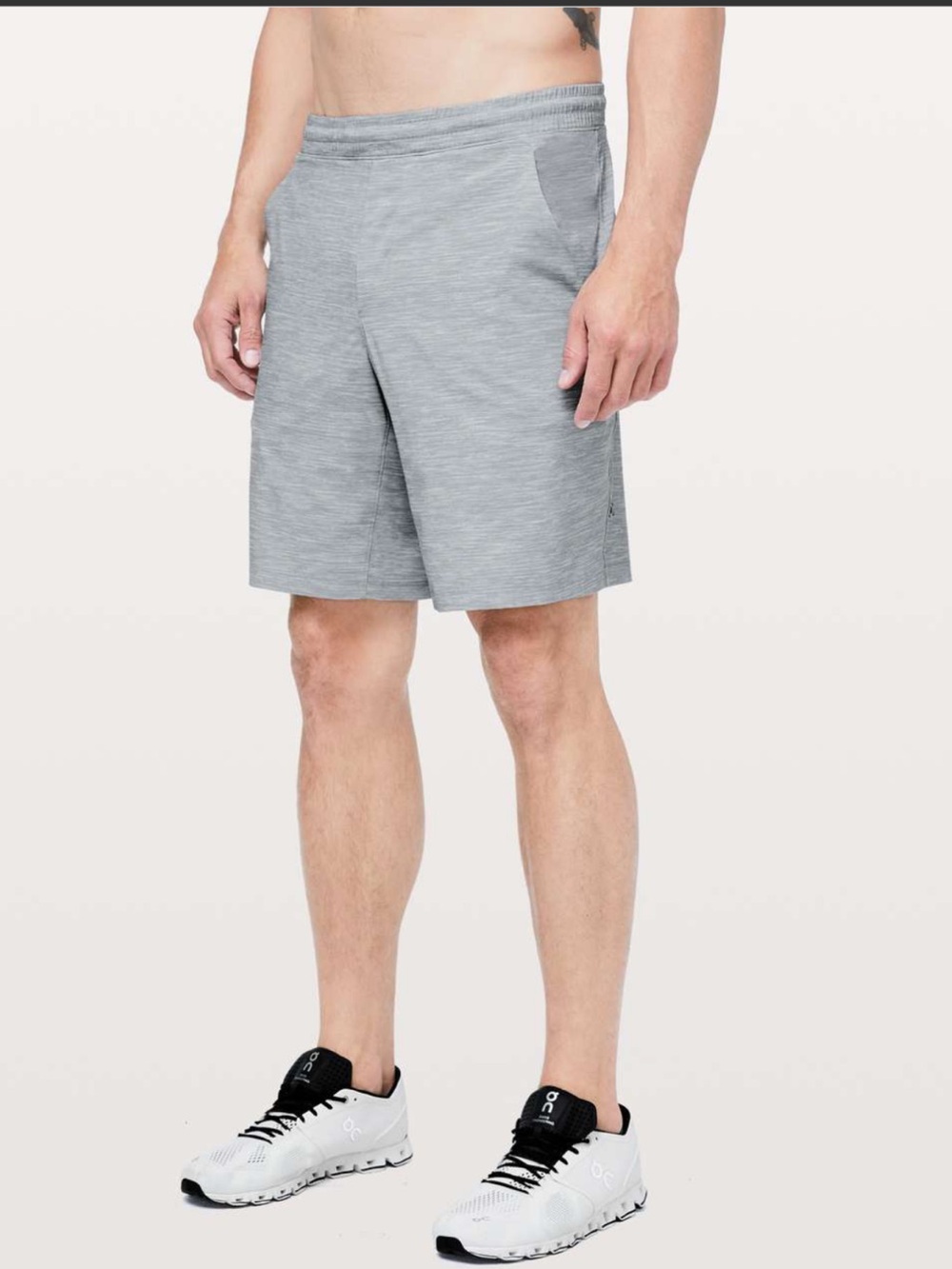 Lululemon Pace Breaker Short *Linerless 7”
Heather Allover Sea Salt Light Cast